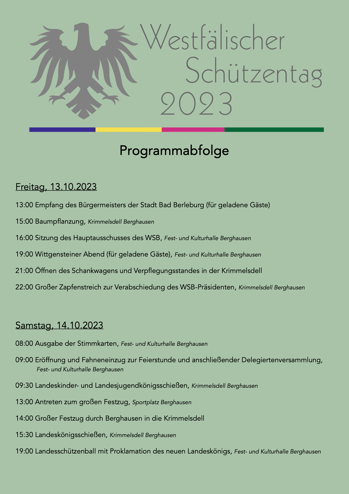 WST23 Programm